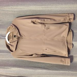 Stella hooded Savvi zip up jacket Large taupe